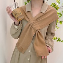 베이직 니트 케이프 숄 가디건 머플러 F001