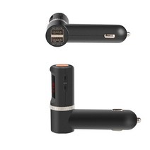 LAMJAD-차량용 충전기 5V 4.2A 블루투스 FM 송신기 차량용 키트 핸즈프리 무선 MP3 플레이어 듀얼 USB Vist, 01 001