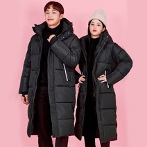 에어볼 롱패딩 벤치코트 단체롱패딩 로고 글자인쇄
