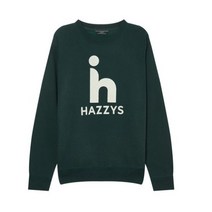 헤지스 남성용 로고배색 면혼방 맨투맨 HZTS3D381