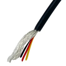 차폐 체 와이어 멀티 코어 4 26AWG 전자 오디오 신호 연결 케이블, 01 5 meters_02 28 AWG 4core
