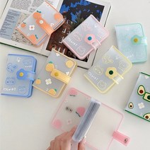 사랑스러운 곰 사진 앨범 cartoon photocard holder 스크랩북 사진 명함 홀더 카드 가방 20 카드 슬롯 수집, 에이1