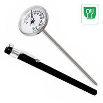 아쿠바 아날로그 만년필 중심온도계 100C (클립미포함) 펜타입 커피 제과제빵 주방 화장품, 1개