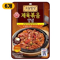 만능양념 집밥 업소용 오늘밥상 제육볶음양념 150g 오뚜기, 6개