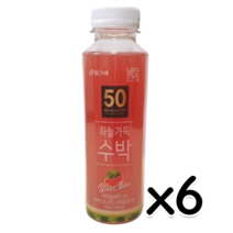 유어스 하늘가득 수박 주스 음료 페트 330ml 6개입
