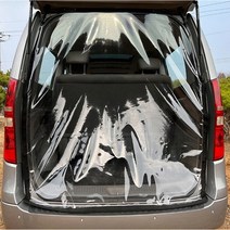 장가게 그랜드스타렉스 투명 바람막이/ 방풍 방한 비닐 용품 자동차, 슬라이드문-운전석