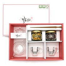 길은꽃차 유기농 꽃차 다기 선물 세트 스페셜 (유기농 꽃차2병 + 다기세트 + 차집게 + 쇼핑백), 스페셜 2호