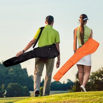 골프 클럽 가방 장비 코스 연습 휴대용, 주황색
