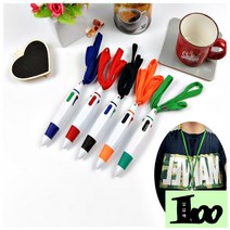 oth 행사 판촉 사무용 목걸이 4색 볼펜 1P, 상품선택