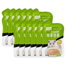 태비토퍼 쮸르쮸르 타우린 고양이파우치 30g, 12개