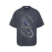 [s0284] [아크네 스튜디오] 22SS 블랙홀 프린팅 티셔츠 페이드 블랙 BL0284 BM0