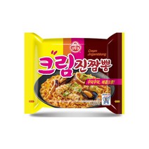 오뚜기 크림 진짬뽕 130g 8봉 볶음 짬뽕 크림 진짬뽕 오뚜기
