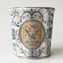 엔틱화분 빈티지 손그림 도자기화분 로코코아비스엔젤