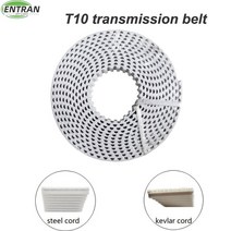 자바라컨베이어 폴리 우레탄 전송 컨베이어 타이밍 벨트 개방형 스틸 코드 T10 폭 10mm/15mm/20mm/25mm/30m, 03 40mm_05 100M_01 Steel cord