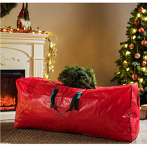 제이엠에스스토어 크리스마스 트리 보관 가방 다용도 백 대형 타포린가방 소품정리 방수기능 가방, 대, 레드