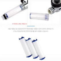 주방 석회수 염소 녹물제거필터 2기능 교체용 리필 3p 수도필터 세면대필터 수돗물필터 녹물필터, 기본