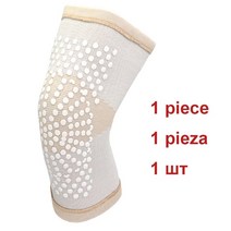 무릎 온열기 1 Pcs 자기 가열 팔꿈치 받침대 지원 패드 도트 매트릭스 Kneepads 관절염 관절 통증 완화 용 전기석 슬리브, 03 브라운, 06 3XL