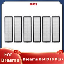 샤오미 드리미 봇 D10 플러스 RLS3D 로봇 진공 청소기 교체용 메인 브러시 사이드 헤파 필터 걸레 먼지 봉투 예비 부품, [12] Set L, 12 Set L