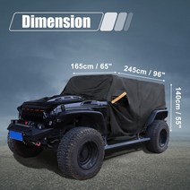 지프랭글러용품 지프랭글러jl용품 XAutohaux 차체 커버 지프 랭글러 JK JL 하드 탑 2 도어 2007-2021 야외, 01 2 Door Black