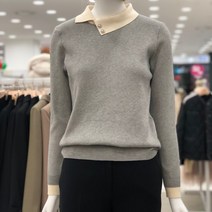 숲 시흥점 진주포인트 카라변형 니트/ OYBLKR3GR