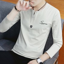 가바바 남성 라운드 긴팔티셔츠 한자로 새겨져 멋있는 긴팔 G18183