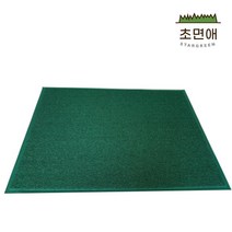 초면애 규격현관매트 업소용 먼지털이 수분제거 코일매트 무지, 그린, 1개