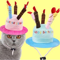 펫츠몬 강아지 고양이 생일파티 케이크 장난감, 혼합색상, 1개