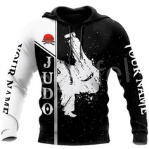 남녀공용 테슬 스포츠 무술 주짓수 유도 운동복 3Dprint 캐주얼 운동복 가을 후드, 6XL, 후드티