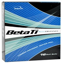 Intech Beta Ti Distance 16-Pack Mens Golf Ball 골프공, White_One Size, white