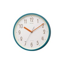 리듬 시계 산업 (Rhythm) 전파 시계 걸이 시계 표준 스타일 143 연속 초침 작은 걸이 겸용 인테리어 시계 RHYTHM PLUS 8MYA40NC04 블루 φ25x4.4cm
