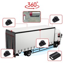 어라운드뷰 후방 사이드 카메라 차세대 기술 3D 360 도 버드 아이 주변 서라운드 자동차 시스템 트럭 버스, 한개옵션0