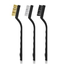 3PCS 하드 Bristles 브러시 3D 프린터 노즐 클리너 도구 Ender-3/3 프로 cr10s 구리/나일론/강철 와이어 청소 브러쉬, [02] mix
