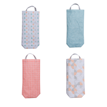 걸이식 비닐봉투 비닐봉지 정리함 주방서랍 정리, 민트