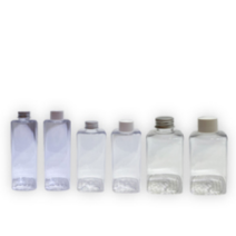 [박스] 밀크티병 감성 티 보틀 사각 큐브병 더치 쥬스 음료 병 플라스틱 보틀 용기, [슬림]사각큐브병250ml/300개, 블랙, 300개