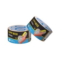 인터탑/문화산업 OPP 박스테이프 12mm/16mm/24mm/48mm (투명/미색), [A459-2]OPP 박스테이프 48mm/50개, 미색