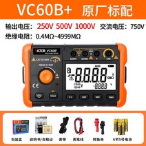 절연 저항시험기 디지털 테스터 측정기 진단기 저항계, VC60B+ 표준(1000V), VC60B+ 표준(1000V)