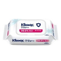 유한킴벌리크리넥스안심물티슈 캡형 안심 크리넥스 손세정 기능성물티슈 손소독 유한킴벌리 물티슈 3WAD4CCD, 1개