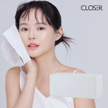 [클로저] 100% 순면 ON/OFF 페이스타올 1박스 80매입, 클로저 순면 페이스타올 320매입 (4박스)