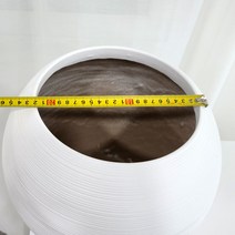 경량 마블 화분 22x26cm 루나 화이트, 1개