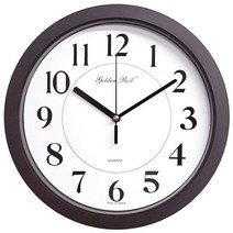 [∂LL7] GB1313 무소음 라운딩 벽시계 28cm 진밤색 제조한국 디자인 오피스 거실 인테리어 메탈 개업 장식 서재 음벽 집들이선물 예쁜 원형시게_h§eEA, §본상품§e, 옵션없음($#%)