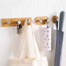 들꽃하우스 우드 후크 1구 2구 3구 마스크 걸이 다용도벽걸이, 우드후크 2구