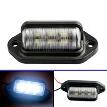 경고등 LED 다이오드 라이트 트레일러 트럭 오렌지 화이트 레드 사이드 마커 램프 12V 24V 10개입, B-1PC