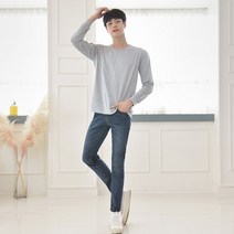 클레이쇼핑 (GBM) 슬림 일자 워싱진 (진청) 남자청바지 청바지 일자청바지 남성청바지 남자청바지코디 남자