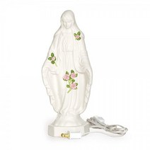 Roman 30.5cm(12인치) Our Lady of Grace Touch Rose 도자기 야간 조명