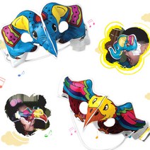 컬러룬 동물 가면 만들기 7종 10인, 코끼리