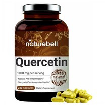 NatureBell Quercetin 네이처벨 퀘세틴 케르세틴 1000mg 240캡슐, 1개