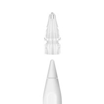 투에이비 애플펜슬 호환 펜촉 1세대 2세대 반영구 2H 2B 메탈 샤프 연필 만년필 팁, 반투명 메탈 펜촉, (펜촉) 볼펜형 실버