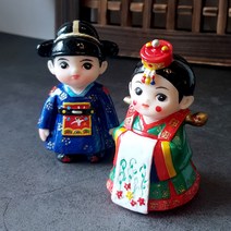 드리다샵 한국기념품 전통 한복인형 결혼 외국인 선물, 1.신랑신부