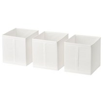 이케아 스쿠브 수납함3 개 화이트31x34x33cm, 3개, 이미지참조