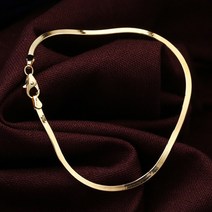 골드앤 14K 스네이크 라인 한줄 2mm 팔찌